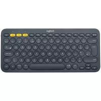 Игровая беспроводная клавиатура Logitech K380 Multi-Device темно-серый, английская/русская (ISO)