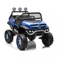 Детский электромобиль RiverToys Mercedes-Benz Unimog Mini (P777BP) синий глянец