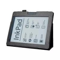 Чехол-обложка MyPads для PocketBook 840-2 InkPad 2 из качественной эко-кожи закрытого типа с магнитной крышкой черный кожаный