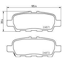 Колодки тормозные дисковые задн. JX Gel?ndewagen geschlossen JX Closed Off-Road Vehicle QX60 CUBE (Z MINTEX Арт. mdb3026