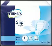 Подгузники для взрослых TENA Slip Original, L, 80 х 150 см, 5 капель, 96-150 см, 1 уп. по 30 шт