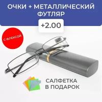 Готовые очки для зрения / очки +2.00 / очки +2.0 очки для зрения мужские/очки для зрения женские