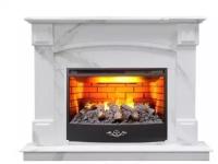 Электрокамин Real Flame Carolina Marble 25,5 WT-F512 с очагом 3D Firestar 25,5