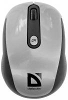 Мышь беспроводная Defender Optimum MS-125 Nano Silver-Black USB, 2000 dpi, USB