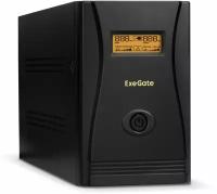 Exegate EP285518RUS ИБП ExeGate SpecialPro Smart LLB-2000. LCD. AVR. C13. RJ <2000VA/1200W, LCD, AVR, 6*IEC-C13, RJ45/11, Black>