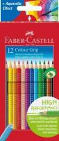 Акварельные карандаши Faber Castell Набор цветных карандашей Faber-Castell Grip 2001, 12цв