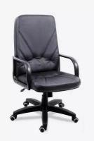 Компьютерное офисное кресло Мирэй Групп Менеджер стандарт короткий, Экокожа, Черное