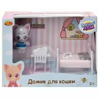 Игровой набор ABtoys Уютный дом Домик для кошки малый. Спальня