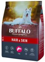 Сухой корм для собак средних и крупных пород Mr.Buffalo HAIR & SKIN CARE лосось 2кг