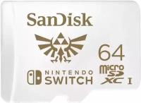 Карта памяти MicroSD 64GB SanDisk Class 10 Nintendo Switch V30 A1 UHS-I U3 (100/90 Mb/s)