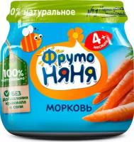 Пюре овощное ФрутоНяня морковь с 4 месяцев