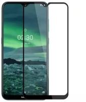 Защитное стекло 3D Glass Pro для Nokia 2.4 полный клей ( черная рамка)