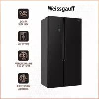 Холодильник Weissgauff WSBS 509 NFBX Inverter, черный