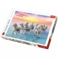 Пазл Trefl Скачущие белые лошади, 500 дет. 37289