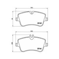 Колодки Передние Mb W203 Brembo P50045 Brembo арт. P50045