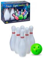 Набор Боулинг / Набор кегли с подсветкой с мячом / Боулинг для игр на улице и дома ff-bowling-light-LM01
