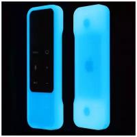 Чехол Elago R1 Intelli Case для пульта Apple TV Remote белый с синим свечением в темноте (Nightglow blue) (ER1-LUBL)