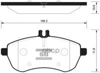 Колодки тормозные MERCEDES C (W204),E (W211,W212) передние (4шт.) SANGSIN