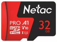 Флеш карта MicroSDHC 32Gb Netac P500 Extreme Pro up to 100MB/s pack with SD Adapter (NT02P500PRO-032G-R)