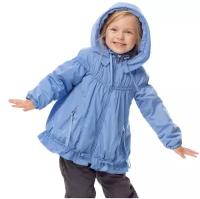 Куртка для девочки Aviva Kids collection голубая 104см, куртка демисезонная, куртка на хлопке, куртка на синтепоне, куртка детская