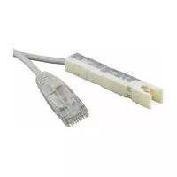 Кабель витая пара патч-корд Hyperline PC-110-RJ45-1P-CX-1M-LSZH-GY 1.0m