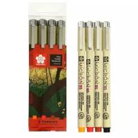 Капиллярная ручка Sakura Набор кап. ручек "Van Gogh Museum" PIGMA MICRON 0.45мм Sakura, 4цв
