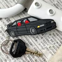 Брелок для ключей, BMW E36 чёрная, ПВХ 9х3.3