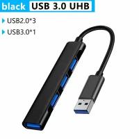 USB разветвитель, hub 3.0/USB- 4 порта USB с высокой скоростью передачи данных. Разъем кабеля: USB