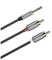 Кабель AUX [3.5 mm - RCA] HOCO UPA-10 Серебро