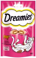 Лакомство для кошек Dreamies Подушечки с говядиной, 60 г