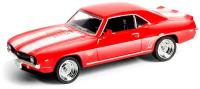 Машина металлическая RMZ City серия 1:32 Chevrolet Camaro 1969, красный цвет, двери открываются 554026-RD