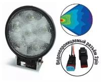 Фара светодиодная 12/24 В Off-Road 18 Вт 6 SMD серия Basic FL-1205 круглая AVS 43456