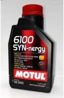 Моторное масло Motul 6100 Syn-Nergy 5W-40 синтетическое 1 л