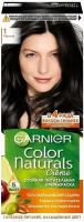 GARNIER Color Naturals стойкая питательная крем-краска для волос, 1 черный