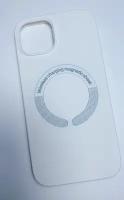 Силиконовый чехол MagSafe для iPhone 13/белый