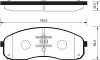 Колодки тормозные Sangsin Brake SP1177