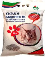 Кошачий наполнитель Cat Boss минеральный впитывающий, на 10 литров влаги