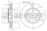 ZEKKERT BS-5136 Диск торм. перед. Mitsubishi Lancer VII VIII 07- ASX 10- Dodge Caliber 06-