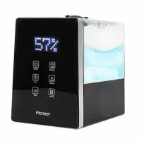 Ультразвуковой увлажнитель воздуха Pioneer 6 л, c сенсорной панелью и аромакапсулой, верхний долив, функция теплый ПАР