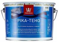 Краска для деревянных фасадов Tikkurila Pika-Teho база А, белая, матовая (9л)