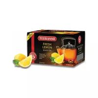 Чай TEEKANNE (Тиканне) "Fresh Lemon", черный, лимон, 20 пакетиков по 2 г, Германия, 0306_4555, 2 шт