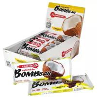 Bombbar Протеиновые батончики без сахара Кокос, 12шт х 60 г