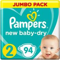 Подгузники Pampers New Baby-Dry 4-8кг Размер 2 94шт х 2шт