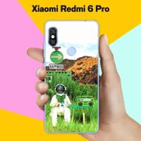 Силиконовый чехол на Xiaomi Redmi 6 Pro Астронавт 8 / для Сяоми Редми 6 Про