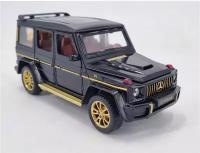 Легковой автомобиль Mercedes-Benz G-class Gelandewagen M929Y 1:24, 20 см, черный/золотой