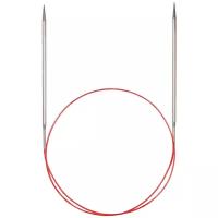 Спицы ADDI круговые с удлиненным кончиком 775-7, диаметр 3 мм, длина 13 см, серебристый/красный