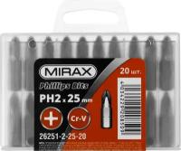 Бита MIRAX 26251-2-25-20 PH2 C 1/4' длина 25мм 20шт