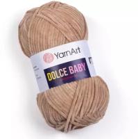 Пряжа YarnArt Dolce Baby бежевый (747), 100%микрополиэстер, 85м, 50г, 1шт