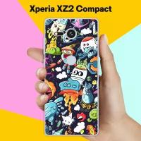 Силиконовый чехол на Sony Xperia XZ2 Compact Пак / для Сони Иксперия Икс Зет 2 Компакт