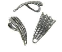 Бейл, держатель для кулона Ancient Shell Silver Plated 18 мм, фурнитура для бижутерии